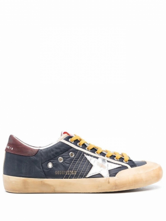 Superstar Panelled Low-top Sneakers In Blau