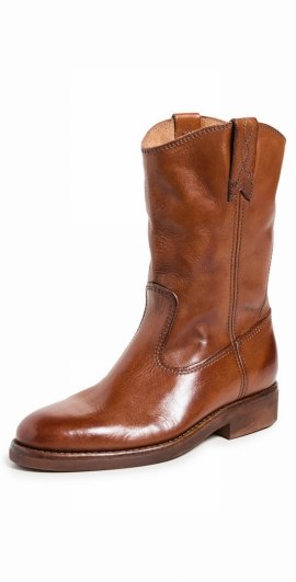 Biker Boots In Cuoio