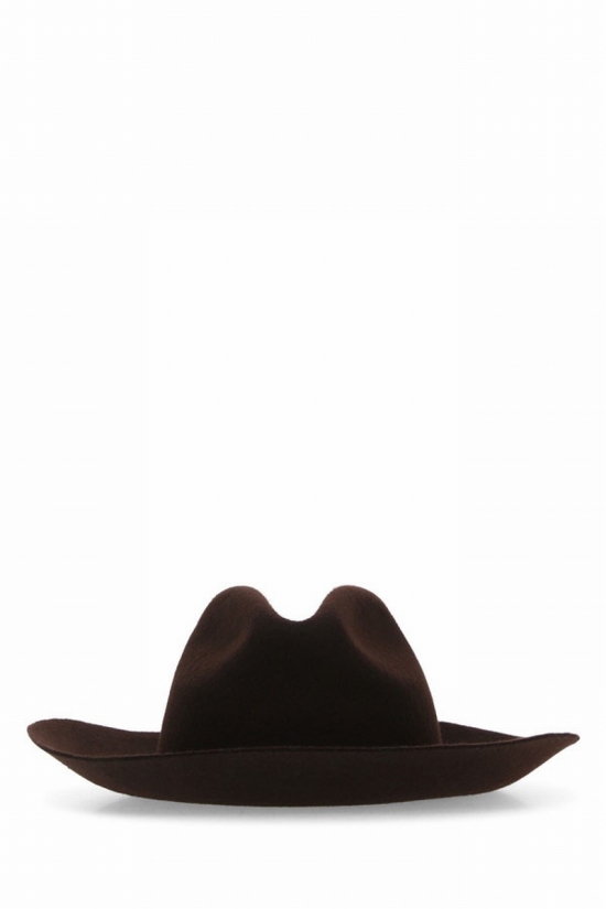 Brown Felt Fedora Hat Nd Deluxe Brand Uomo S