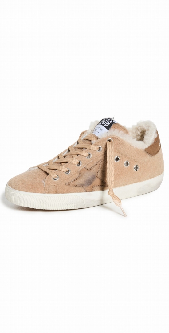 Superstar Sneakers In Beige/brown