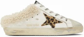 Ssense Exclusive White Superstar Sabot Sneakers In 81811 White/leo