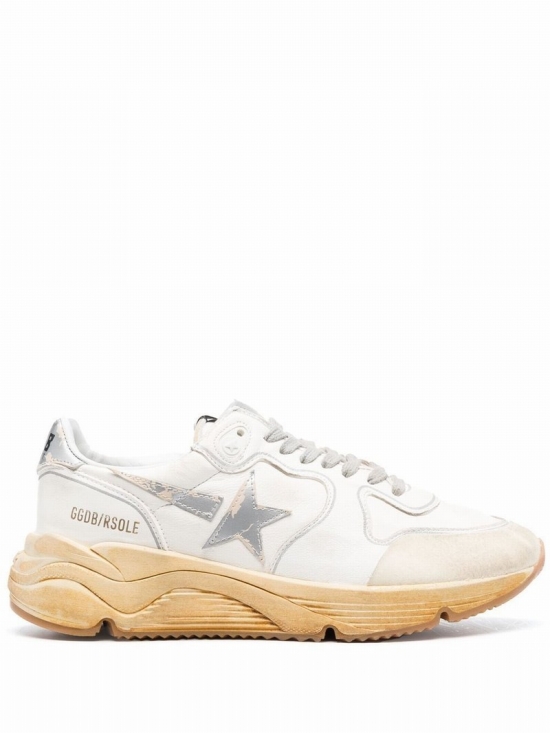 One Star-logo Low-top Sneakers In Weiss