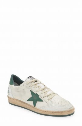 Ball Star Sneaker In White,green