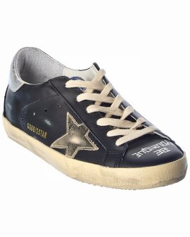 Superstar Leather Sneaker In Black