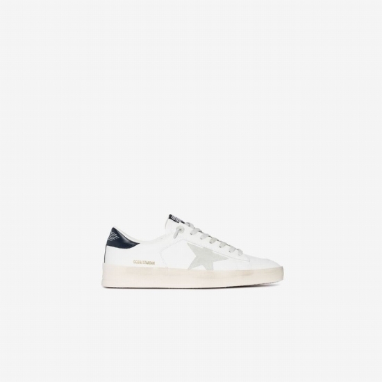 White Stardan Low Top Leather Sneakers