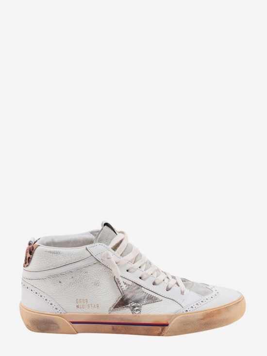 Mid Star Classic Sneakers In Beige