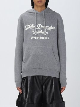 Journey Collection Drawstring Hoodie In Grey/white