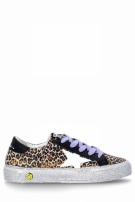 Kids' May Leopard Print Sneakers In Brown