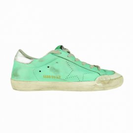 Green Leather Sneakers