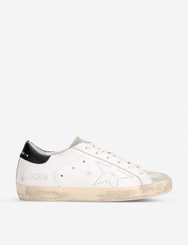 Superstar 10220 Leather Low-top Trainers In White/blk