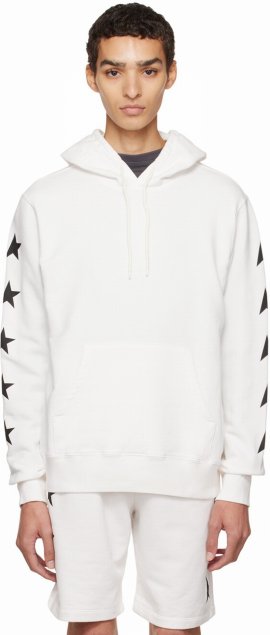 Star Sweatshirt In White Cotton