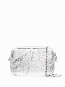 Mini Star Metallic Leather Shoulder Bag