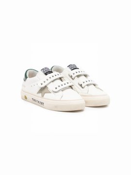 Kids' May Touch-strap Sneakers In White