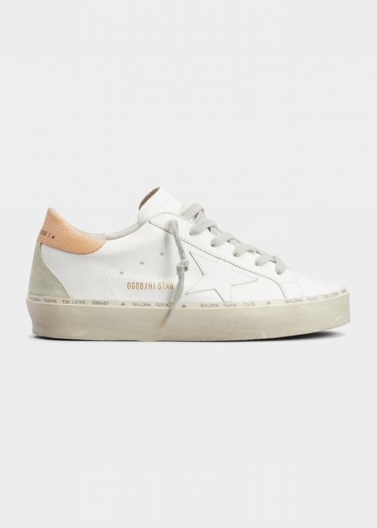 Hi Star Low-top Leather Sneakers In Whiteturtledoveic