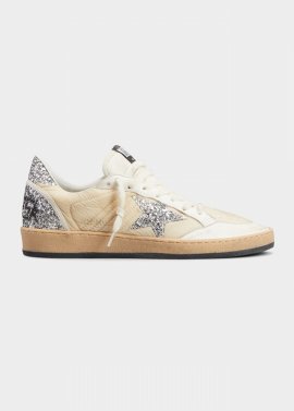 Ballstar Glitter Nylon Low-top Sneakers In Neutral