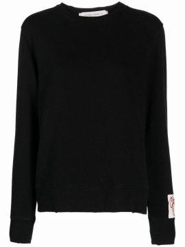 Crewneck Cotton Sweatshirt In Nero