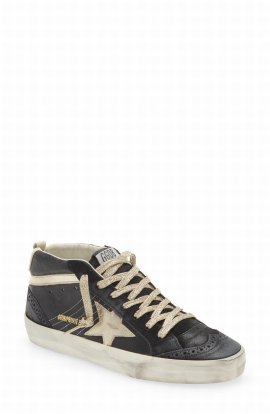 Mid Star Glitter Sneaker In Black/ Platinum/ Ivory