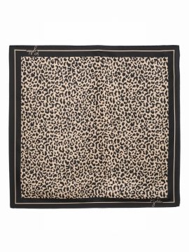 Leopard-print Silk Foulard In ????ɫ