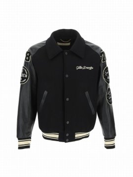 Deluxe Brand Logo Embroidered Jacket In Black