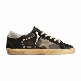 Super-star Classic With Eyelets And Spur Banding Sneakers In Black Taupe Silver
