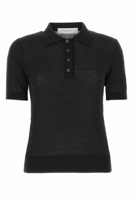 Deluxe Brand Collared Polo Shirt In Black