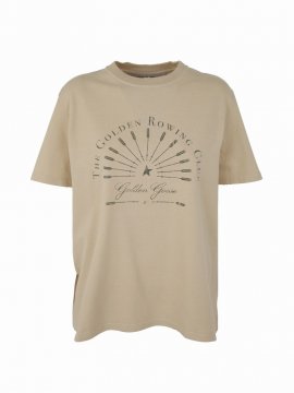 Journey W`s T-shirt Regular Cotton Jersey Rowing Club In Brown