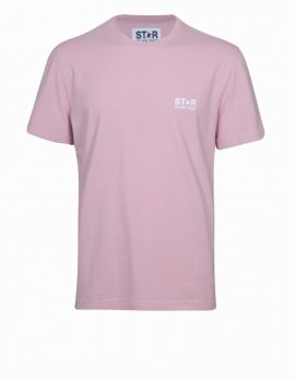 Pink Cotton T-shirt In Pink Lavander/white