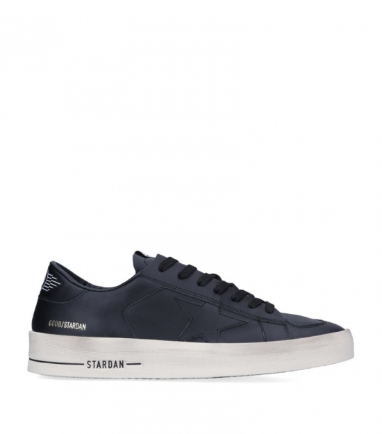 Leather Stardan Sneakers In Black