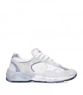 Leather Running Sole Sneakers In White