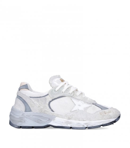 Leather Running Sole Sneakers In White