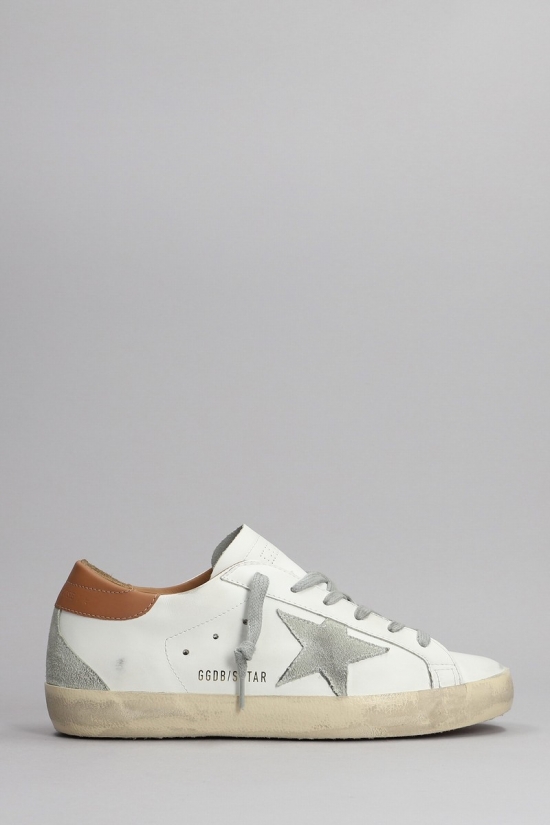 Superstar Sneakers In White Leather