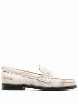 Jerry Distressed Loafers In Multi-colored