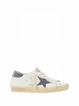 Super Star Sneakers In White/silver