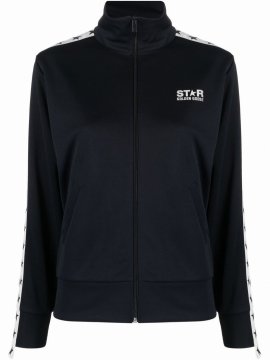 Star-print Track Jacket In Blue