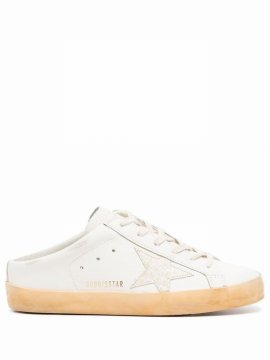 Women's White Leather Sneakers