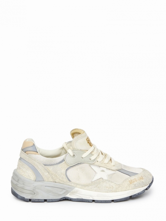 Running Dad Sneakers In Bianco/argento