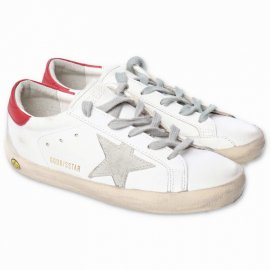 Kids' Sneakers Bianche In Pelle Con Lacci In Bianco