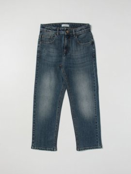 Jeans Kids Color Gnawed Blue