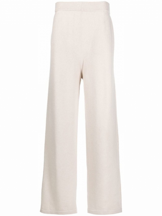 Wide-leg Trousers In White