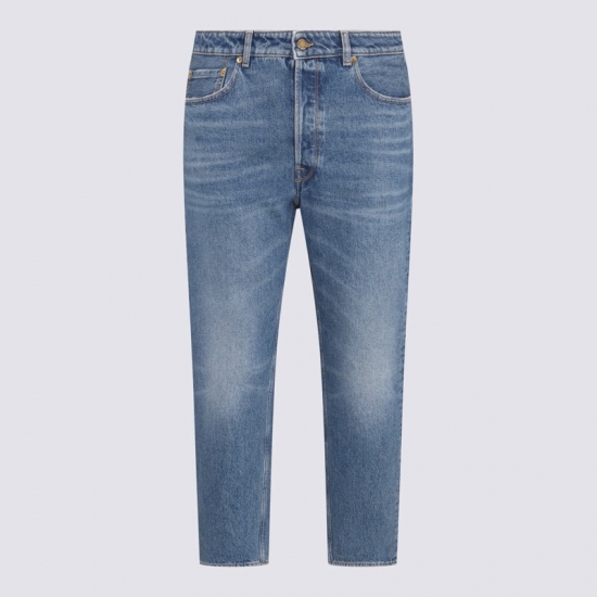 Blue Cotton Jeans