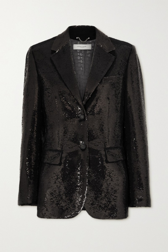 Journey Sequined Blazer In Brown