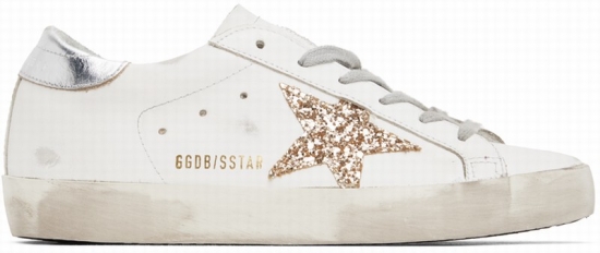 Ssense Exclusive White Super-star Sneakers In White/silver