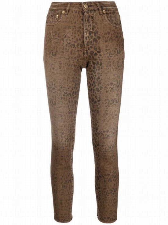 Women's Jeans. In Leopard-black