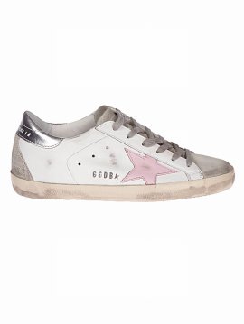 Superstar Leather Upper And Star Suede Toe In White Ice Orchid Pink Silver