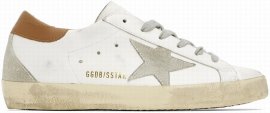 Ssense Exclusive White & Brown Super-star Classic Sneakers In 10803 White/light Br