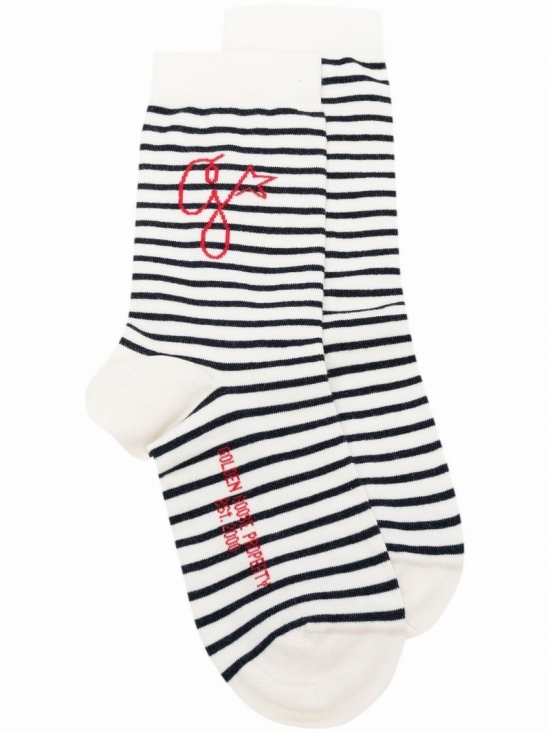 Striped Socks In Bianco