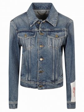 Slim Denim Jacket In Blue