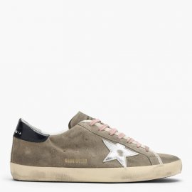 Deluxe Brand Super-star Sneakers In Dove Grey Suede In Beige