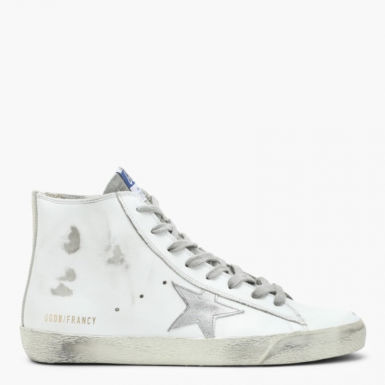 Deluxe Brand White/silver Francy High Sneakers