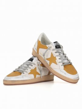 Sneaker Ballstar In Bianca/senape